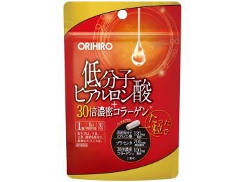 ORIHIRO Низкомолекулярная Гиалуроновая кислота + Плотный коллаген, 30 капсул