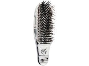 S Heart S Scalp Brush Массажная расческа (с короткой ручкой, серебро)