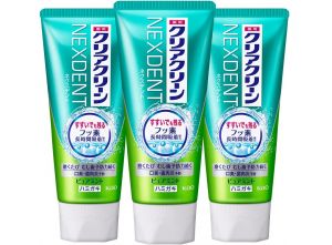 KAO NEXTDENT Pure Mint Зубная паста с микрогранулами и фтором, вкус мяты 120 г * 3 шт