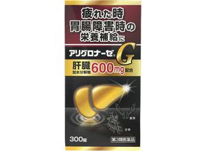 Yoshino Arigronaze G для печени и энергии, 300 табл.