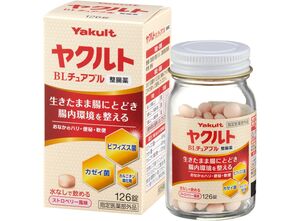 Yakult жевательные таблетки для нормализации работы кишечника, 126 таблеток