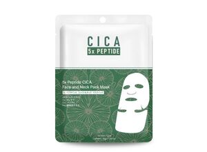 CICA - Маска для лица и шеи с 5 видами пептидов, 1 шт