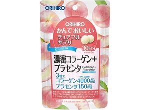 Orihiro Жевательный коллаген с плацентой, 30 дней